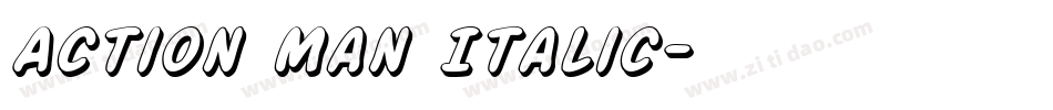 Action Man Italic字体转换